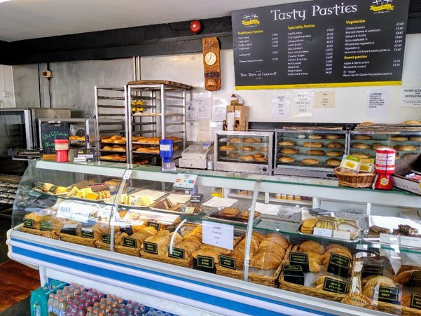 Great selection of Pasties in shop